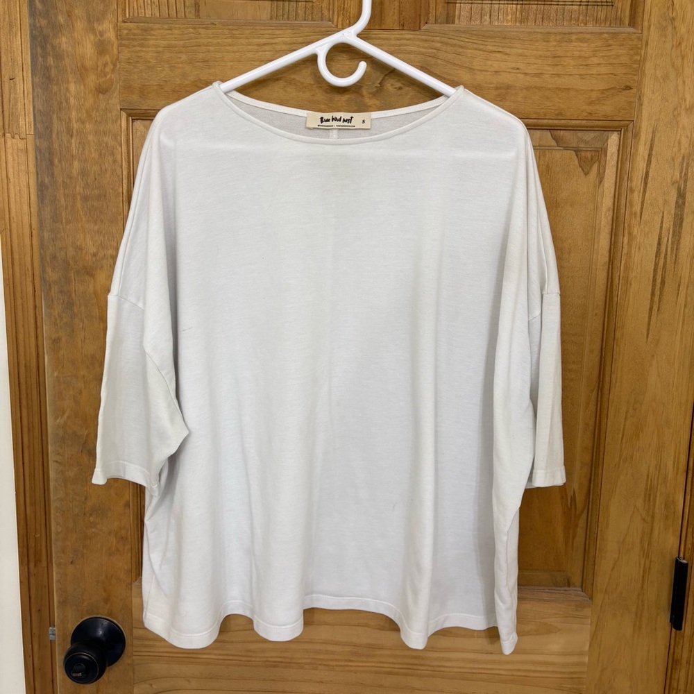 Three Bird Nest Relaxed White Short Sleeve Tee